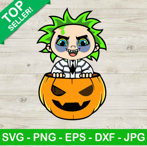 Beetlejuice Pumpkin Halloween Svg