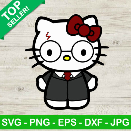 Hello Kittie Harry Potter school SVG